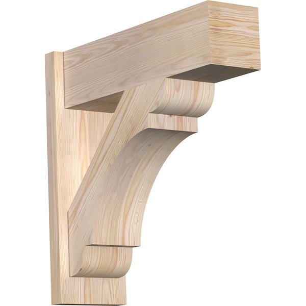 Ekena Millwork Olympic Block Smooth Outlooker, Douglas Fir, 7 1/2"W x 24"D x 24"H OUT08X24X24OLY05SDF - main